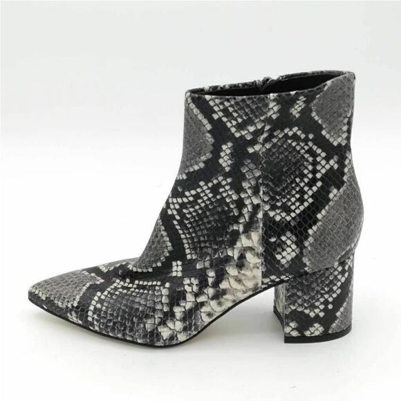 Marc Fisher Womens Jarli 3 Ankle Boots Multicolor Snake Print Leather - Picture 1 of 3